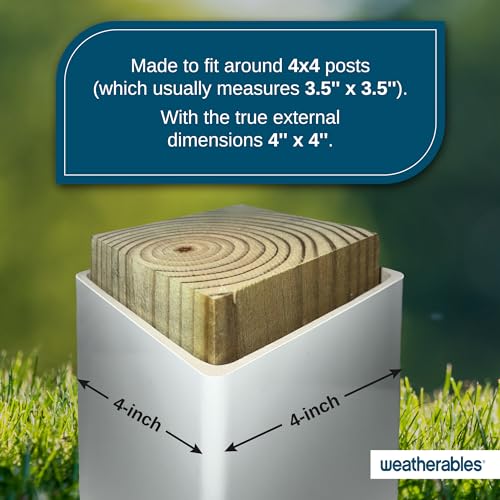 image for Weatherables 4x4 Post Sleeve – Weatherproof Premium Outdoor Vinyl Po