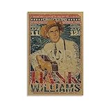 For Hank Williams Country Music Retro Posters Canvas Painting Wall Art Poster for Bedroom Living Room Decor 08x12inch(20x30cm) Unframe-style
