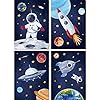 LALELU-Prints A4-afbeeldingen kinderkamer decoratie meisje jongen | wereldal raketplaneten astronaut | poster babykamer…