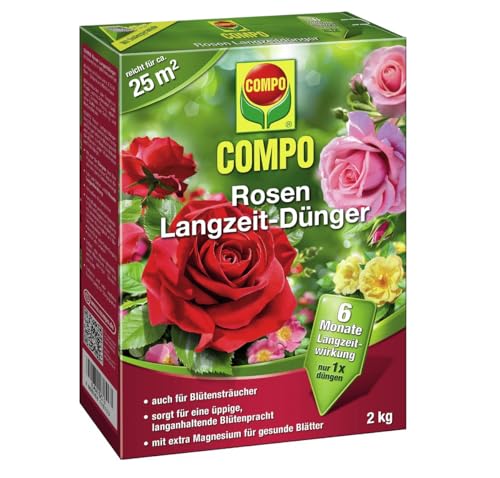 COMPO Rosen Langzeit-Dünger, 2 kg, Sie erhalten 1 Packung
