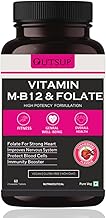 Outsup Vitamin B12 Supplement with Methylcobalamin, Folate & Vitamin B6 - Boost Energy Level | Good For Digestion And Nerve Health | Glowing Skin For Men & Women - 60 Chewable Tablets