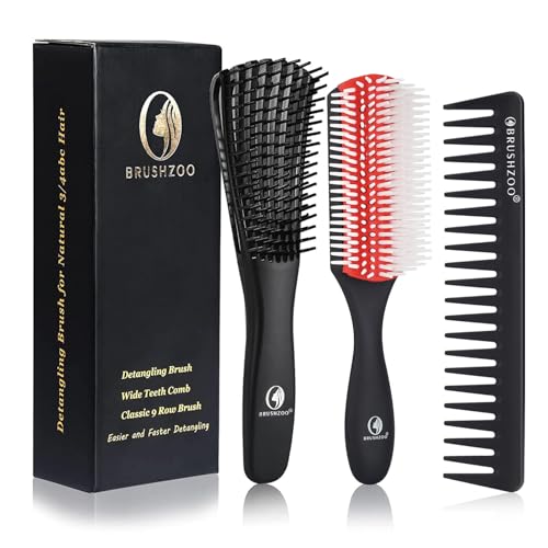 Detangler Hair Brush for Curly Hair, Curly Hair Brush for Natural...