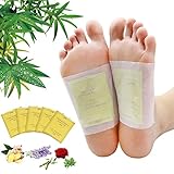 Foot Pads | 100Packs Relief Stress Ginger Foot Pads and 100PCS Adhesive Sheets for Foot Care...