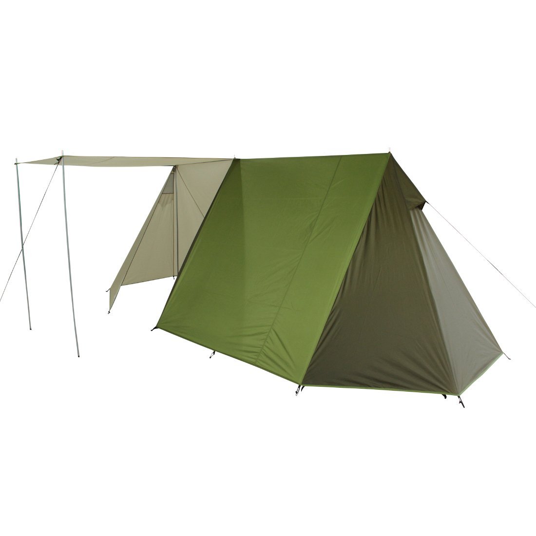 10T Hauszelt für 3 Personen, Farben & Art des Vorbau zur Wahl - Vorraum mit Vorder- oder Seiteneingang, wasserdichtes Hauszelt, 3000mm Firstzelt, Campingzelt, Familienzelt