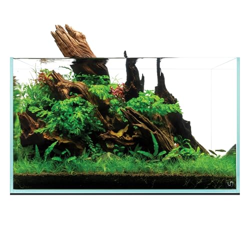 Image of UNS Ultra Clear Rimless Tank - 40.1GAL | 151.8L - 29.52x17.71x17.71 | 75x45x45 CM, 8mm Glass Thickness, Leveling Mat Included - Low Iron, High Clarity Fish Tank w / 45 Mitered Edge - [75P]