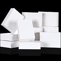 Vista 8 de Gersoniel 100 piezas de cajas de jabón kraft para envasado de jabón casero, suministros para fiestas, regalos y envoltorios, 9,7 x 7,1 x 3 cm Blanco