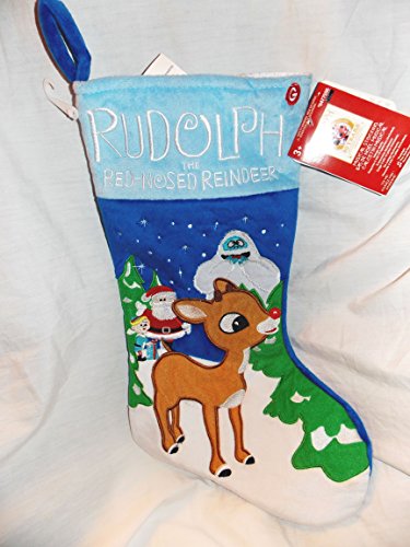 Rudolph The Red Nosed Reindeer 18" Musical Chrsitmas Stocking - Plays "Rudolph The Red Nosed Reindeer" #TOP15