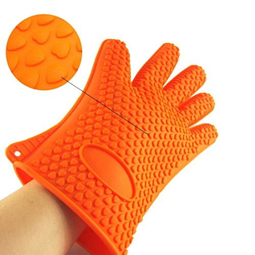 BINWO Guanti di Silicone per la Grigliatura