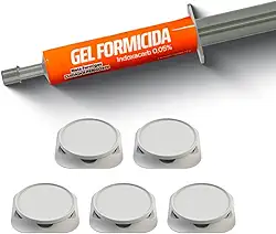 Kit Formicida Control Up Gel + 5 Porta Isca Formigas Baratas Atóxica