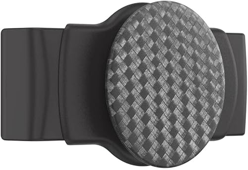 Miniatura 8 de PopSockets - Agarre para teléfonos y fundas, agarre deslizable para teléfono con soporte expandible, bordes cuadrados, tejido de carbonita negra