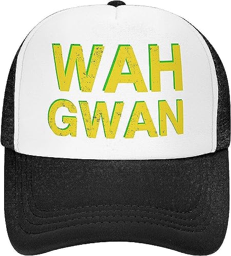 TWKDAPTKK Jamaican Flag Mesh Snapback Hat for Men