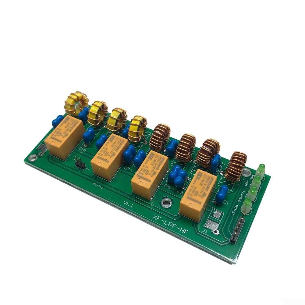 HF Tiefpassfilter 3,5-30 MHz 100 W für Kurzwellenradios, manueller Schalter 80 m/40 m/20 m/15 m/10 m Bänder, montiertes Kit