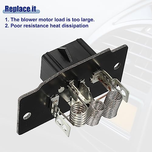 Image of ACROPIX Car HVAC Blower Motor Resistor Heater Fit for Ford Crown Victoria 1992-2004 for Lincoln Town Car 1994-1997 - Pack of 1 Black