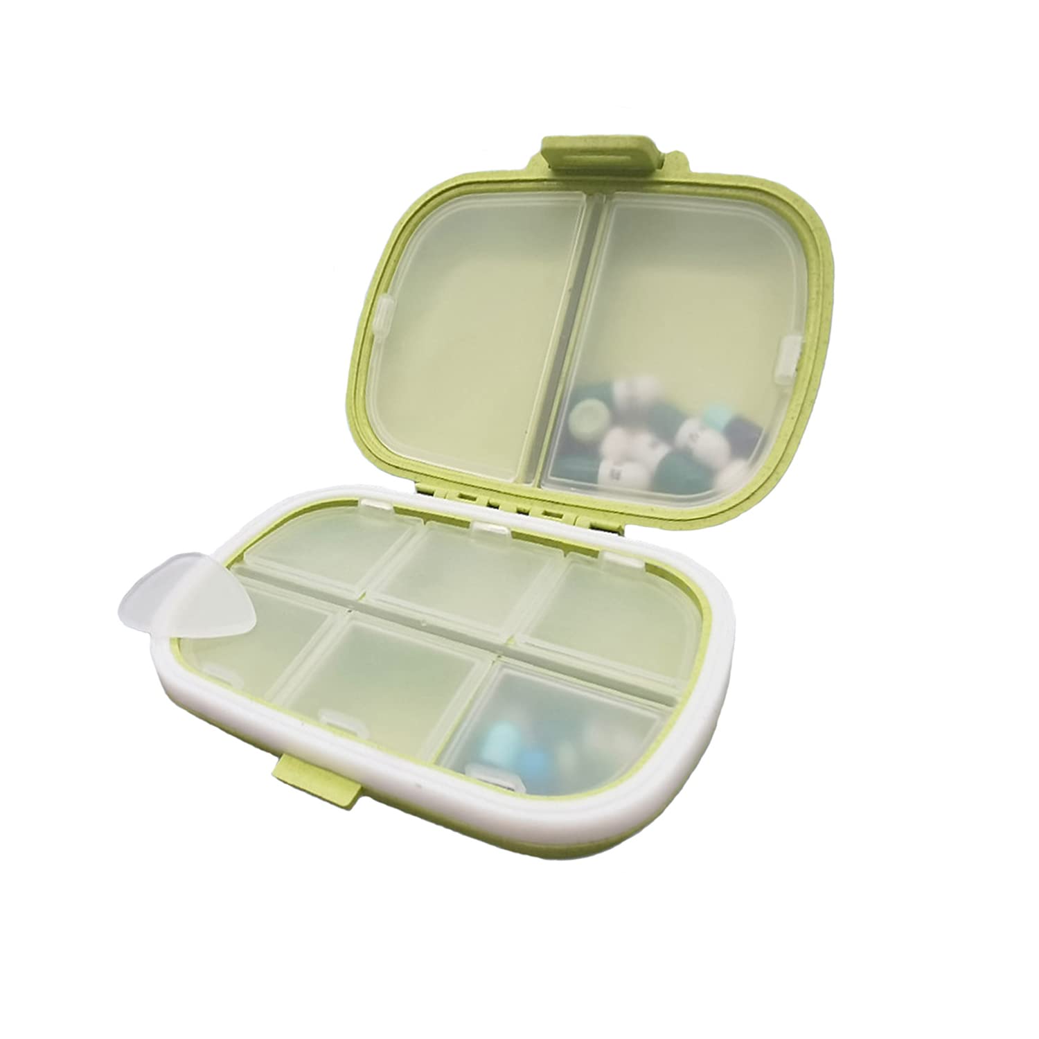 DARENYIWeekly Pill Box Organiser, Travel Tablet Organiser, Easy to Open, Pill Boxes 7 Day 1 Times a Day for Pills, Vitamin, Fish Oil, Supplements