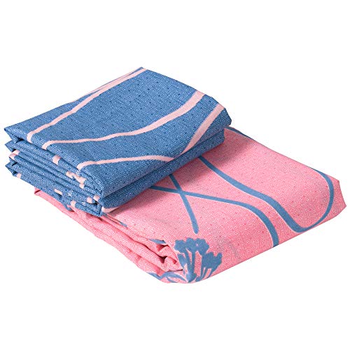 Image of Story@Home120 TC 100% Cotton Candy Collection 1 Bedsheet for Double Bedand 2 Pillow Cover - Blue