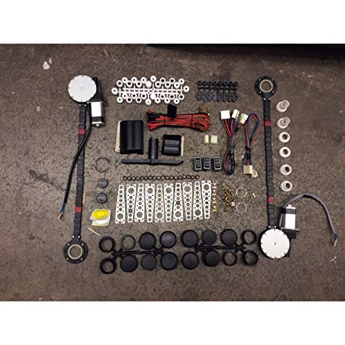 Image of Autoloc Power Accessories 9846 2 Door Universal Power Window Kit with 3 Illuminated Switches
