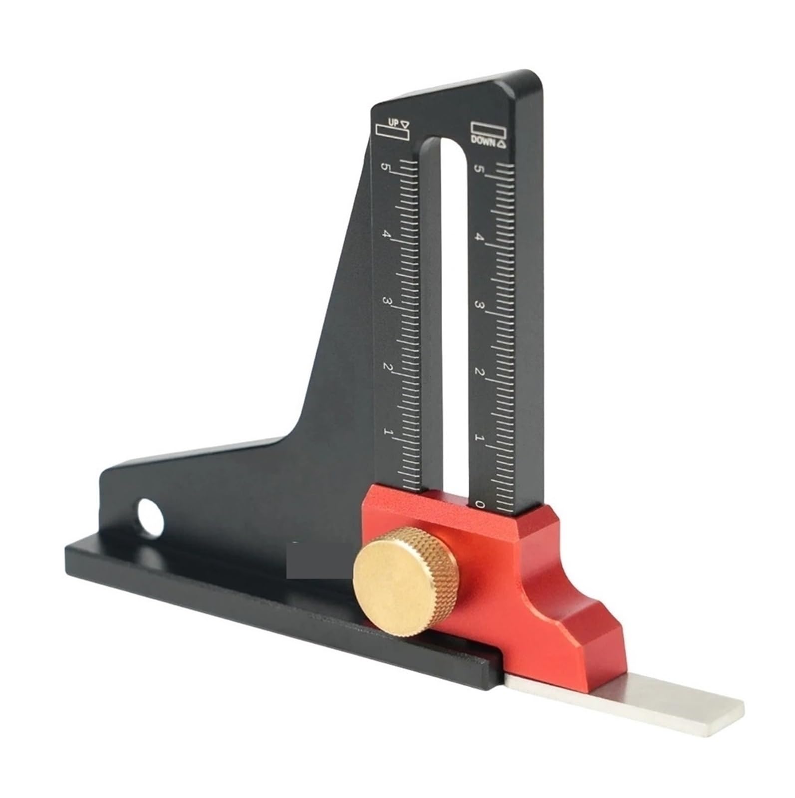 OTQEFTN Mini Height Gauge Depth Gauge Aluminum Alloy Depth Height Measuring Tool