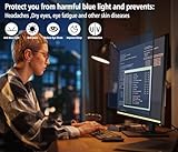 PYS 24 Inch Blue Light Blocking Screen Protector for Computer Monitor Removable 16:9 Aspect Ratio 24" Anti Blue Light Anti Glare Filter Easy on/off for Eye Protection - Image 5