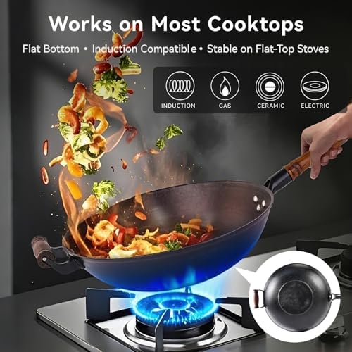 WANGYUANJI Cast Iron Wok - Thumbnail 3