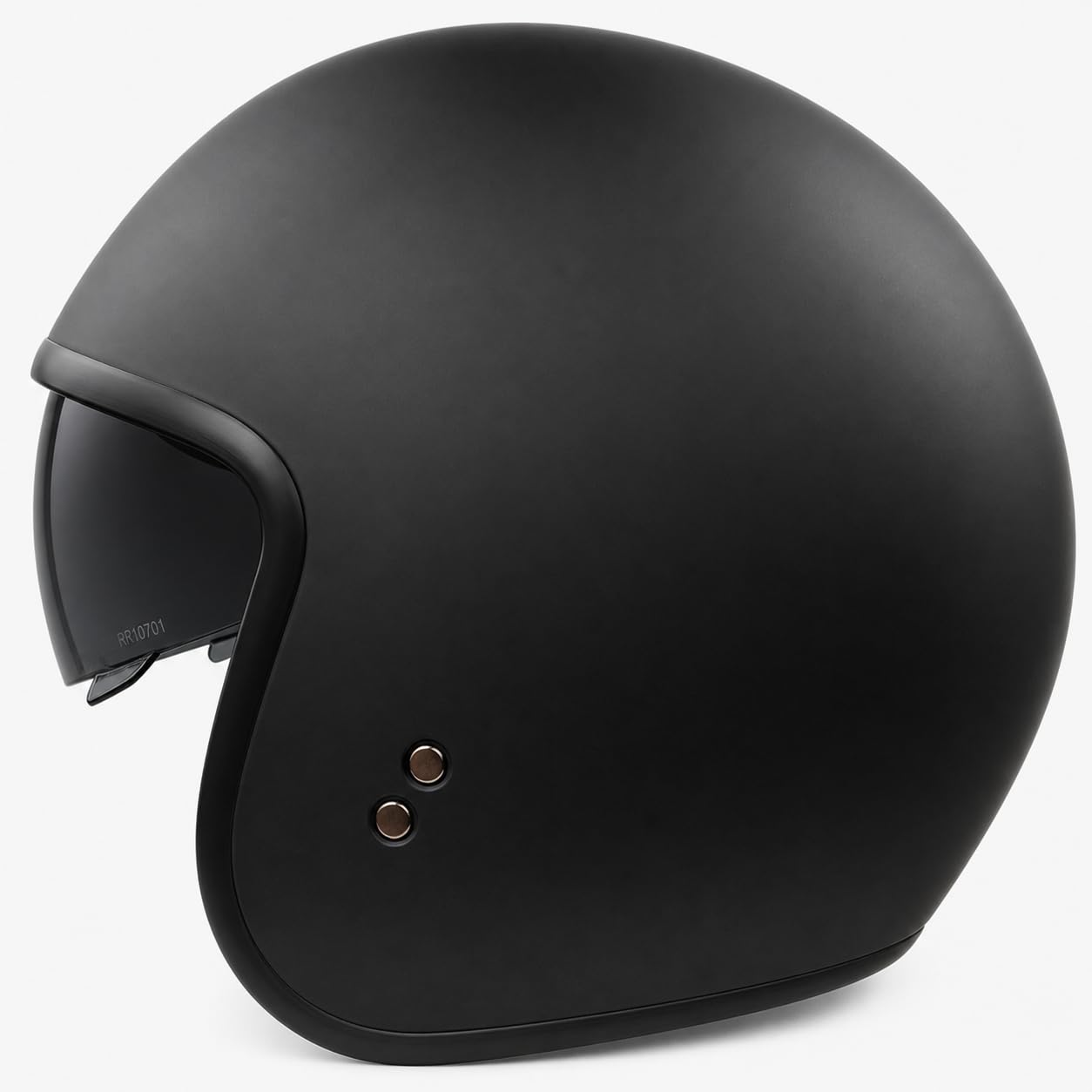 Römer Jethelm RR10701 - Motorradhelm mit Sonnenvisier + gratis klaren Visier, matt schwarz, Gr. XS-XXL