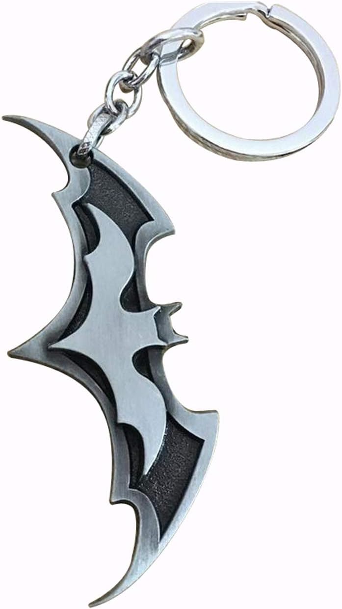 Bat Shape Keychain Keyring Key Hold for Docer (Grey)