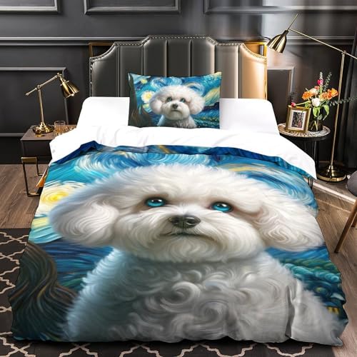 Housse de couette 135x200cm pour lit enfant sans repassage fermeture éclair