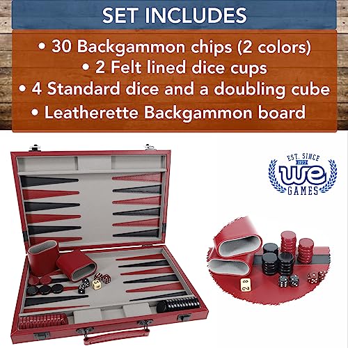 Backgammon en burdeos y negro miniatura 4