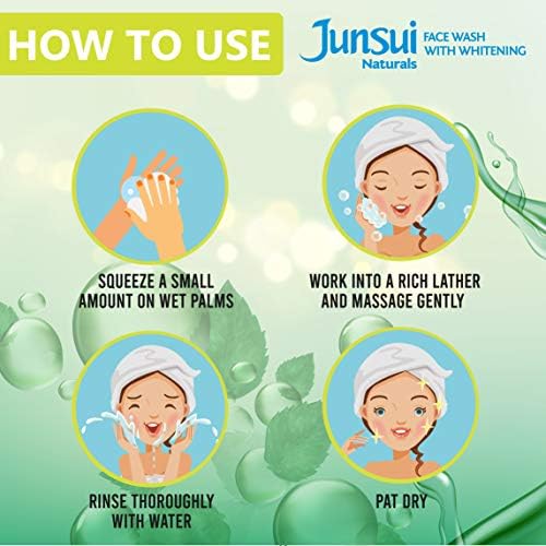 Image of Junsui Naturals Neem Face Wash for Skin Protection 100g (Pack of 2) | Protect Skin from Germs | Contains Yam Bean extract