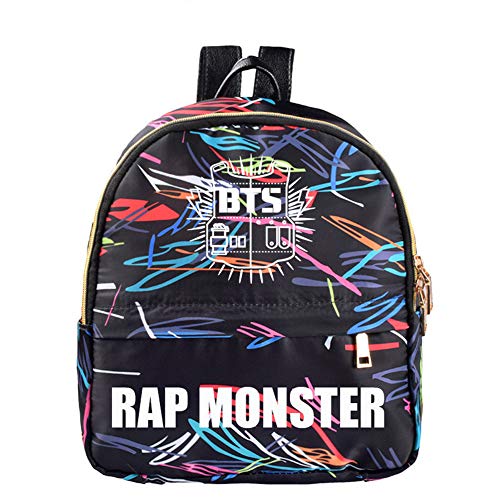BTS Bulletproof Youth League mochila femenina estudiante escolar bolsa pequeña casual