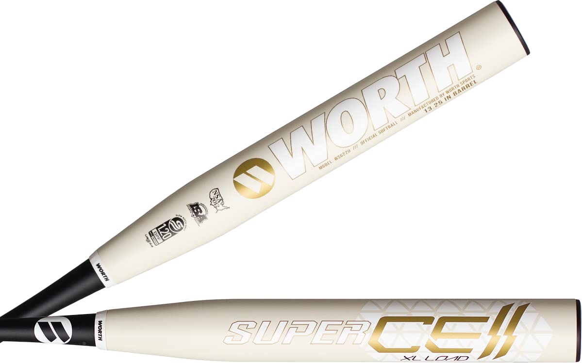 Worth | 2022 | Supercell Gold Slowpitch Softball Bat | XL | USSSA | 13.25" Barrel