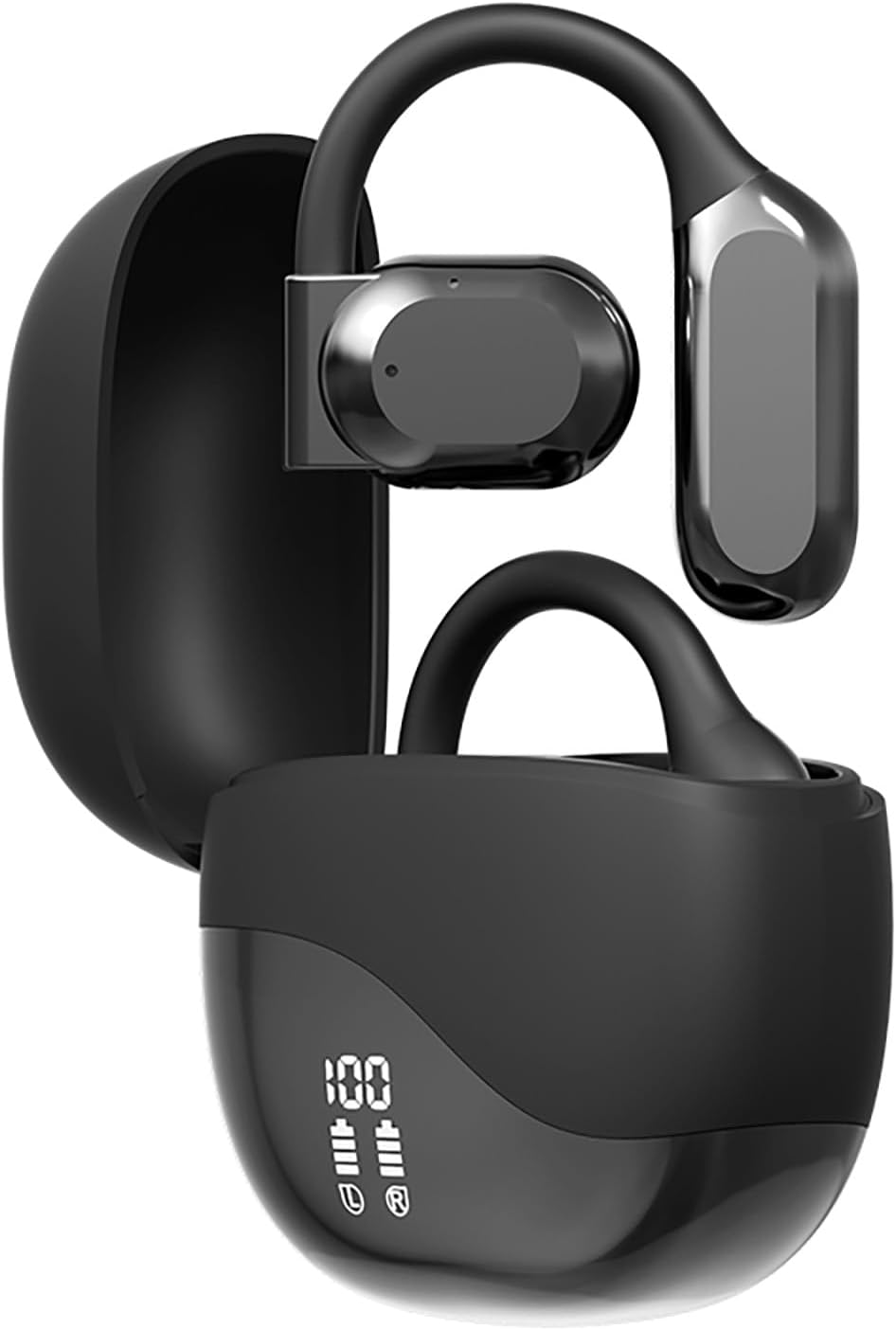 AI Translation Earbuds Real Time, AI Language Translator Earbuds, AI-Powered Bluetooth Translation Earbuds, 144 Languages Translator Pods for iOS & Android (Black)