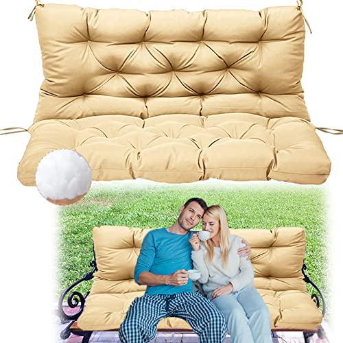 Coussins imperméables pour balancelle de porche jaune