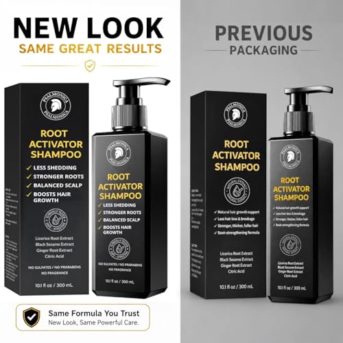 Image of Root Activator Shampoo for Men: Hair Growth Shampoo for Hair Loss and Thinning Hair - Hair Loss Regrowth Shampoo for Men Women (Refreshing Scent)