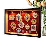 Marcos de museo en miniatura, juego de manualidades iluminadas coleccionables, kit de marcos de cajas de sombra de museo en miniatura, para mujeres, hombres, adolescentes, estante de pared, sala de