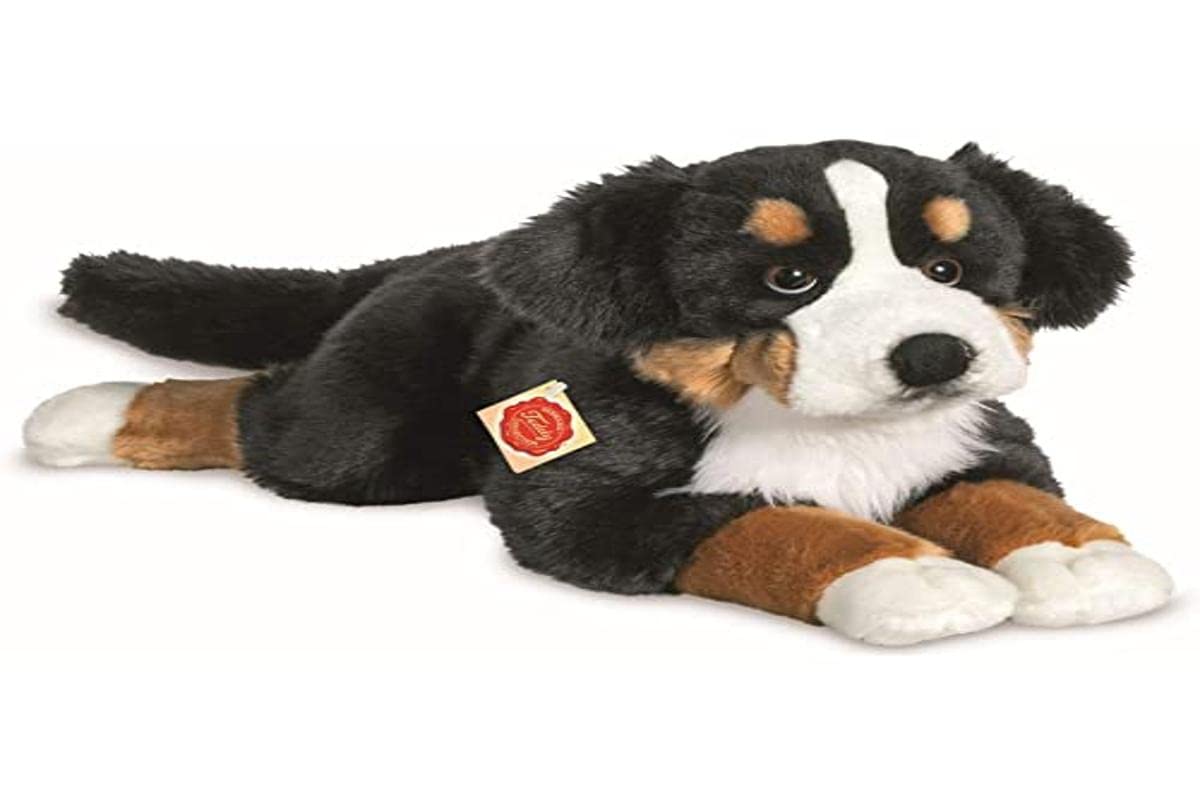 Teddy Hermann 92781 Hund Berner Sennenhund 60 cm, Kuscheltier mit idealem Recyclinganteil (Füllmaterial)