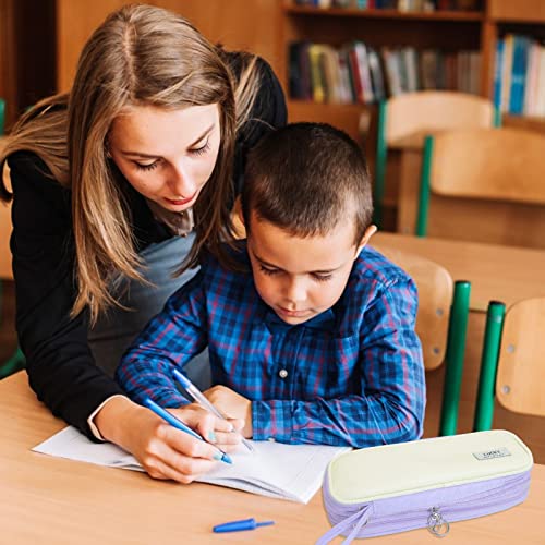 Sonuimy Large Capacity Pencil Pen Case Bag Pouch, Perfect For Girls And Adults, Big Pencil Cases With Cute Aesthetic Design - Professional Organizer For Storage Pens Pencile Cases- Purple #TOP5