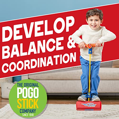 Flybar My First Foam Pogo Jumper For Kids Fun And Safe Pogo Stick For Toddlers, Durable Foam And Bungee Jumper For Ages 3 And Up, Supports Up To 250Lbs (Red Led) #TOP2