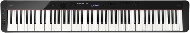 Privia PX-S3100 Piano digital contrapesado de 88 teclas | 700 tonos | Delgado | 200 ritmos, audio/MIDI Bluetooth, controles de sensor táctil, grabadoras y efectos DSP editables para una creación musical versátil