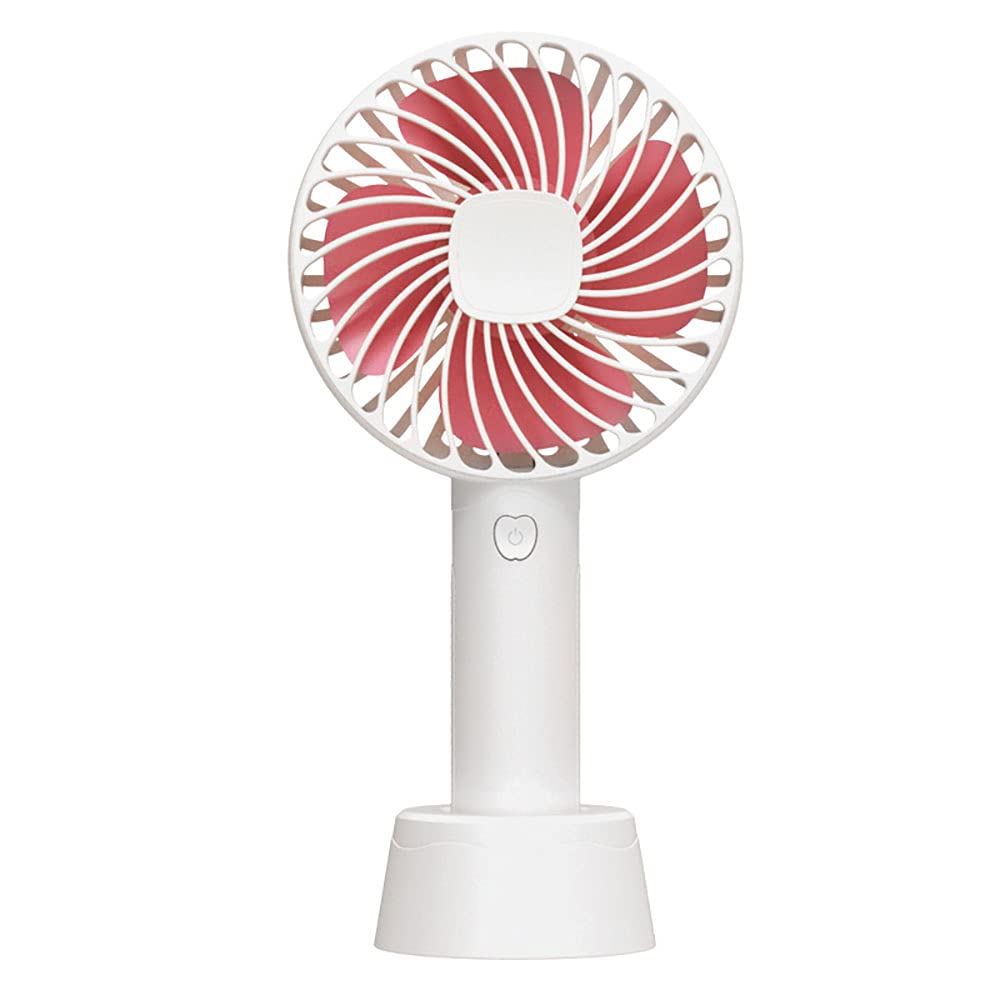 Ventilador de mano portátil USB con tres velocidades ajustables y batería de 800 mAh
