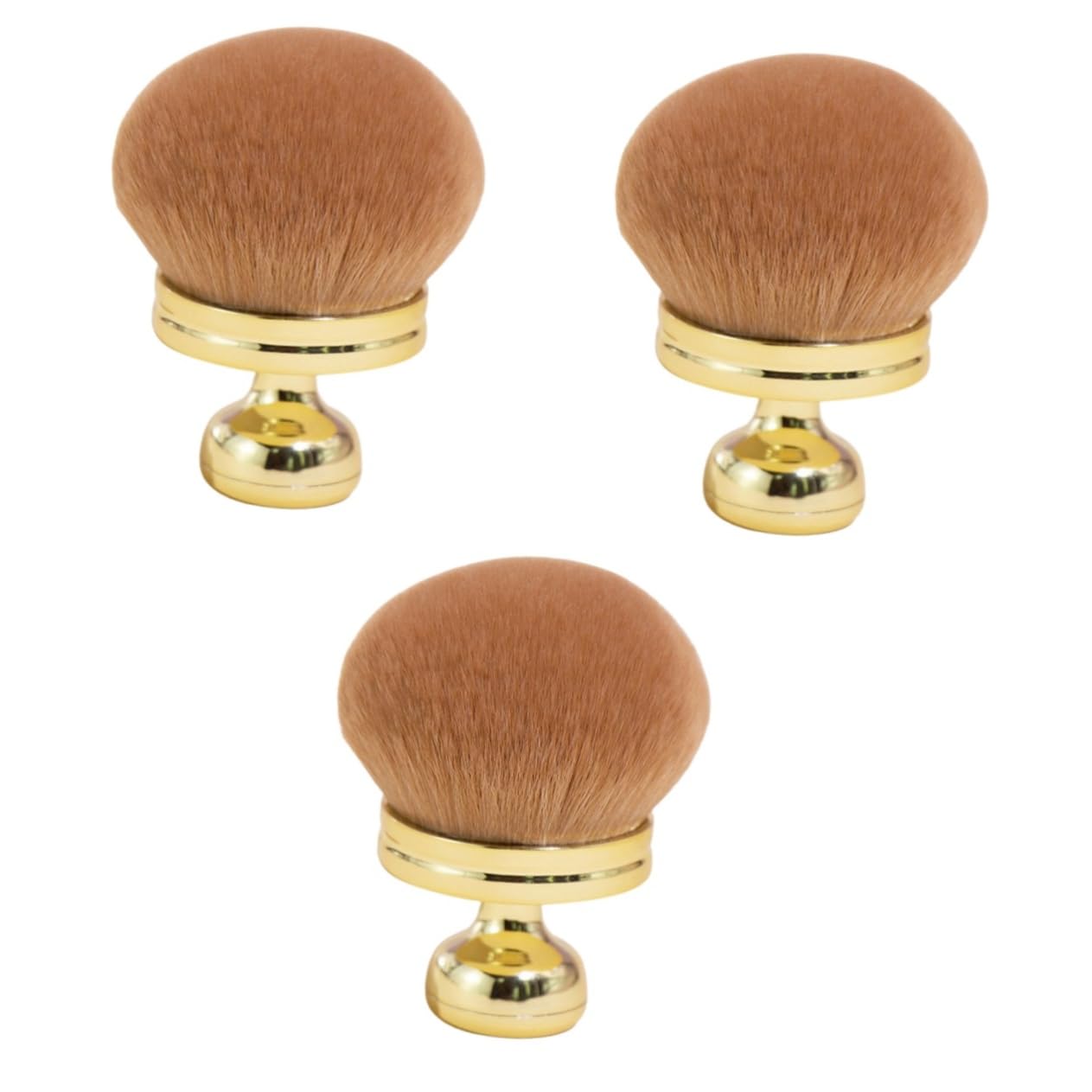 Didiseaon 3 Piezas Brocha maquillaje y esponjosa brochas maquillaje pinceles maquillaje cepillo polvo fijador brocha maquillaje en polvo fijador multifunción pintura rubor