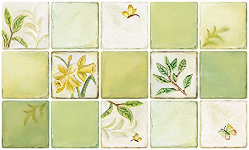 【 Dream Sticker 】アルミニウムキッチンシート 台所 レンジまわりの簡単リフォーム DIY 壁紙デコレーション ALC (グリーン, 1枚)