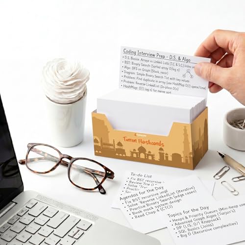 Image of Turron Basic Blank Index Flash Cards (150, White, 3 x 5 Inch, Plain)