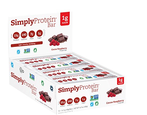 SimplyProtein Bar, Cocoa Raspberry, 12 Count