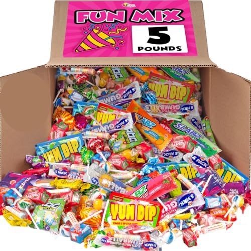 Candy Assortment Bulk - Parade Throws - Variety Pack Candies - Assorted Candy for Birthdays, Schools, Camps (5 Pounds)