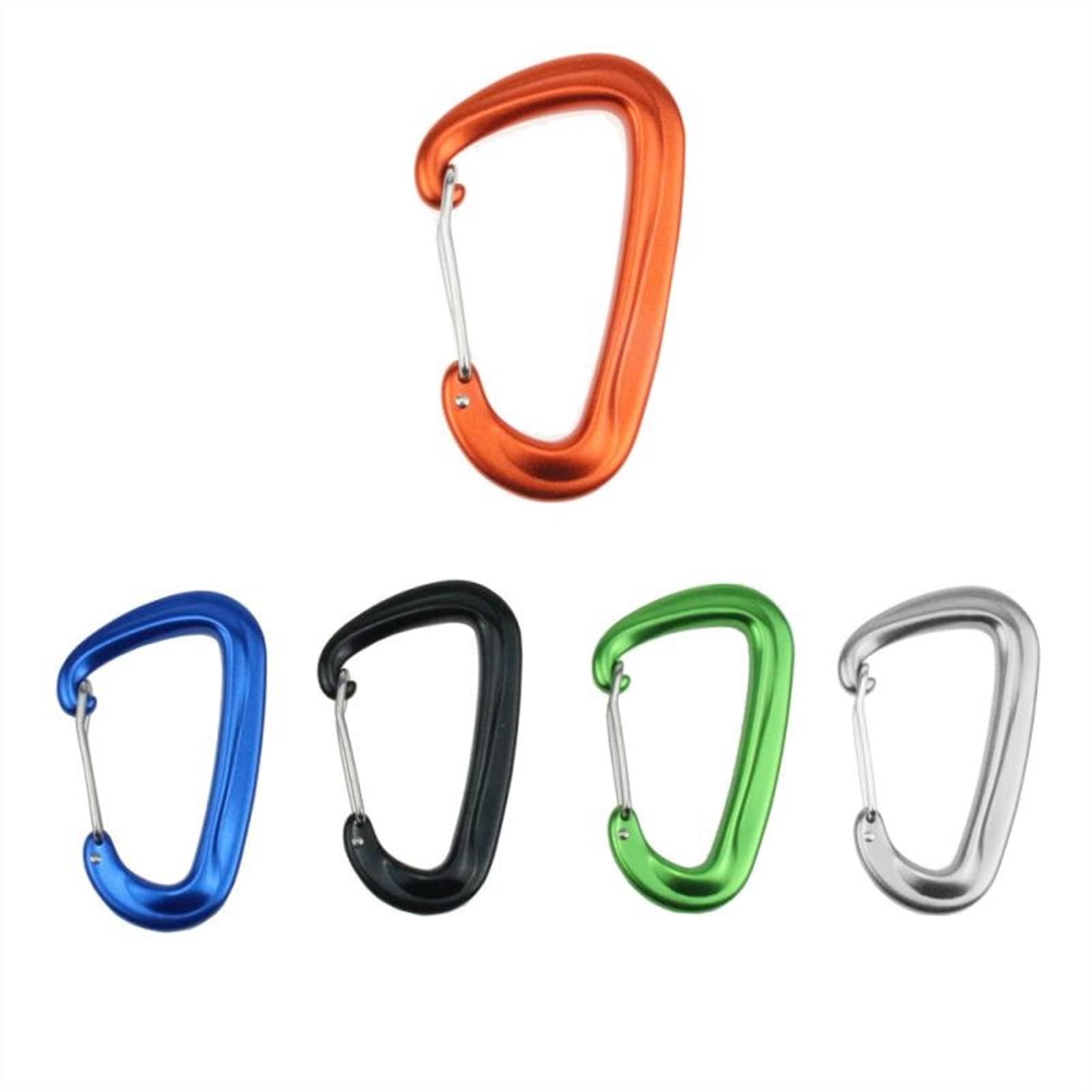 Arrampicata moschettone, D forma alpinismo fibbia gancio, 12KN blocco di sicurezza, accessori per attrezzature da esterno