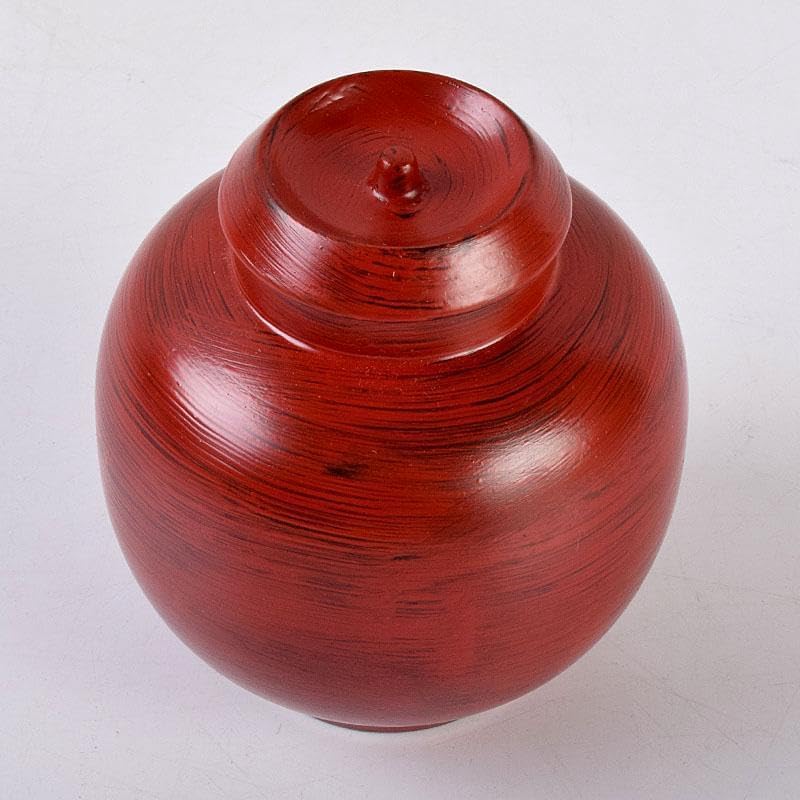 茶道具 根来塗 夏目陽介作 薬器 共箱 V 8479 茶道具 根来塗 夏目