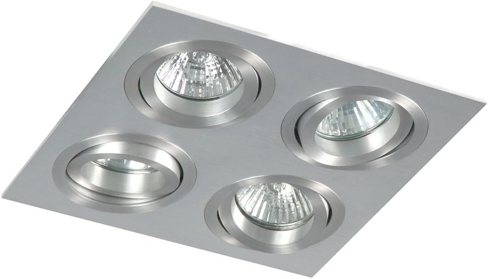 Ranex XQ0807 35 Watt Ranex Louise Rectangular Directable Aluminium Spot Light/Downlight Quattro