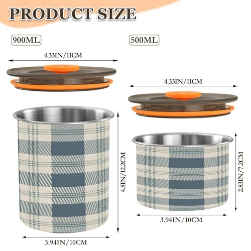Envase hermético para café acero inoxidable 500ml miniatura 3