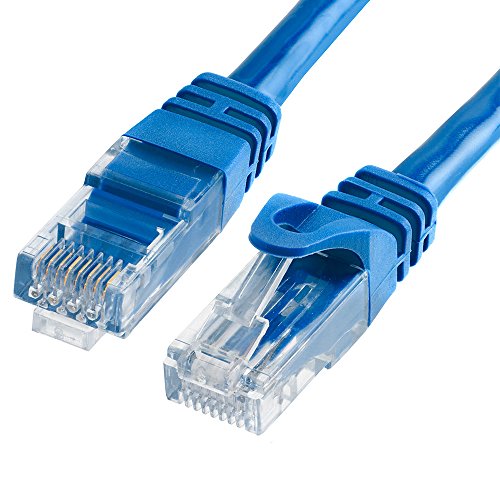 Cmple (557-N) Cat6 Ethernet Cable 10Gbps Computer Networking Cord With Gold-Plated Rj45 Connectors 550Mhz - 50 Feet (15M) - Blue #TOP10