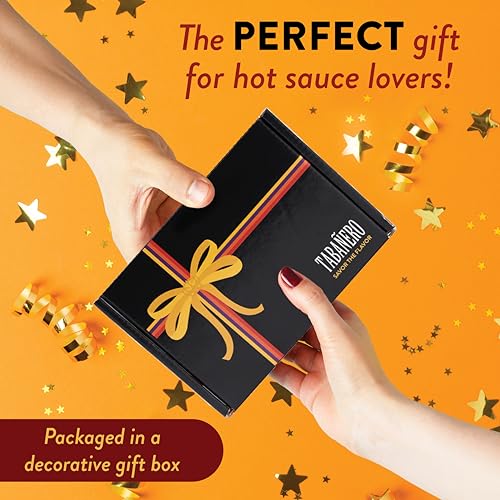 Tabanero Mini Hot Sauce Gift Set by Tabanero, 4-Pack, Peach Bourbon, Sriracha Honey, Key Lime Habanero, Sweet & Spicy, All Natural, Gluten Free, Low Sodium, Vegan, Kosher, Made in the USA, 1.7 oz Mini Bottles - Thumbnail 5